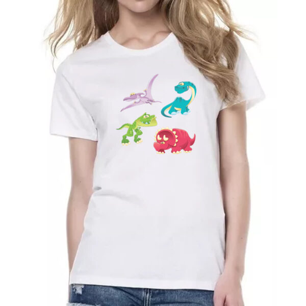 Camiseta Baby Look Cute dinossauros - Imagem 2