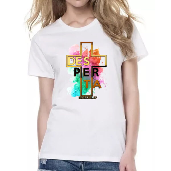 Camiseta Baby Look Gospel Desperta Ezequiel 37 - Imagem 2
