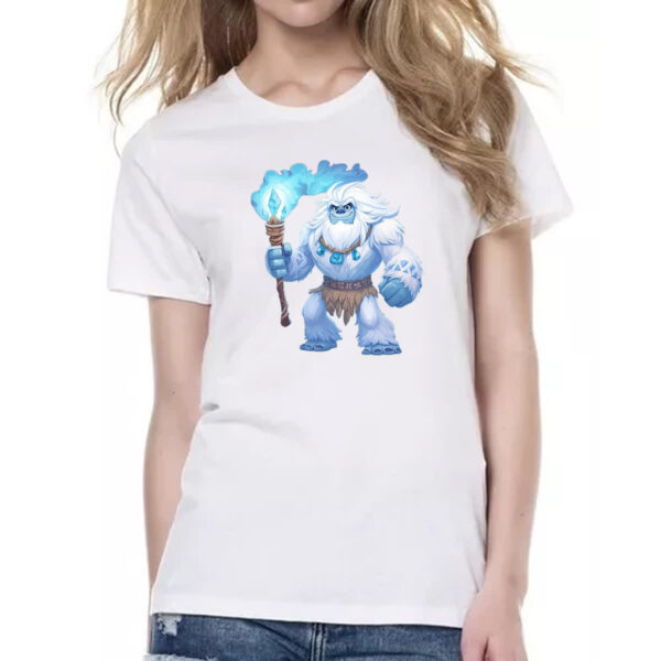 Camiseta Baby Look Yeti cute inverno - Imagem 2
