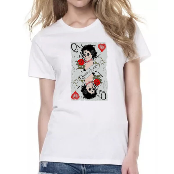 Camiseta Baby Look Carta Rainha Catrina - Imagem 2