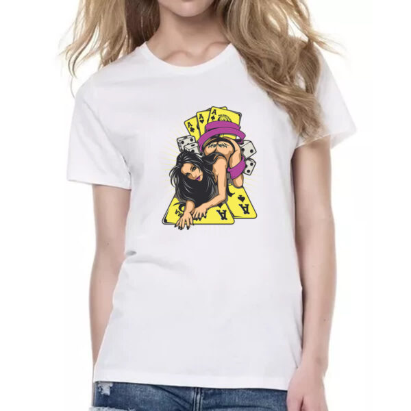 Camiseta Baby Look Diva do baralho - Imagem 2
