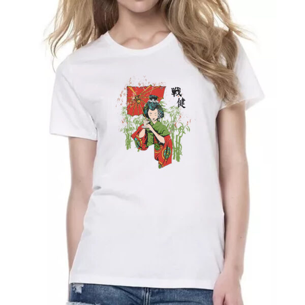 Camiseta Baby Look Geisha Japao Diva - Imagem 2