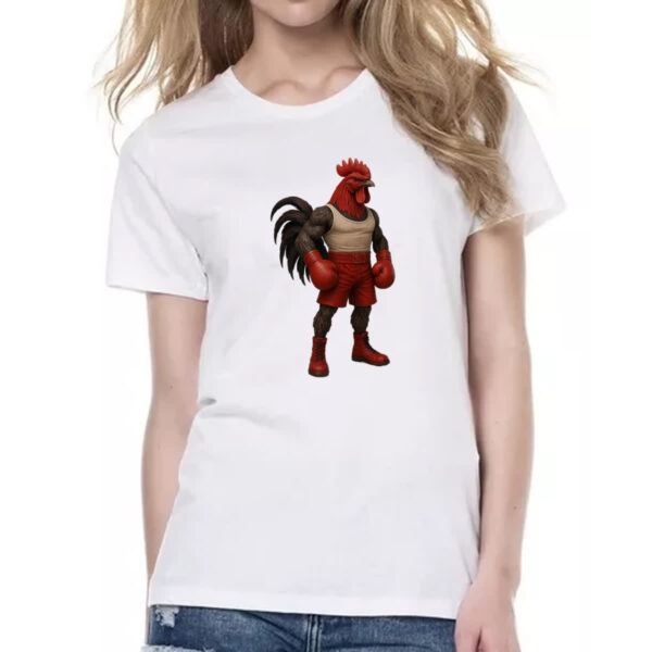 Camiseta Baby Look Frango Pugilista - Imagem 2