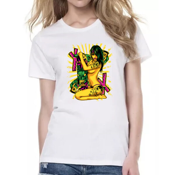 Camiseta Baby Look Gangster Girl Skate - Imagem 2