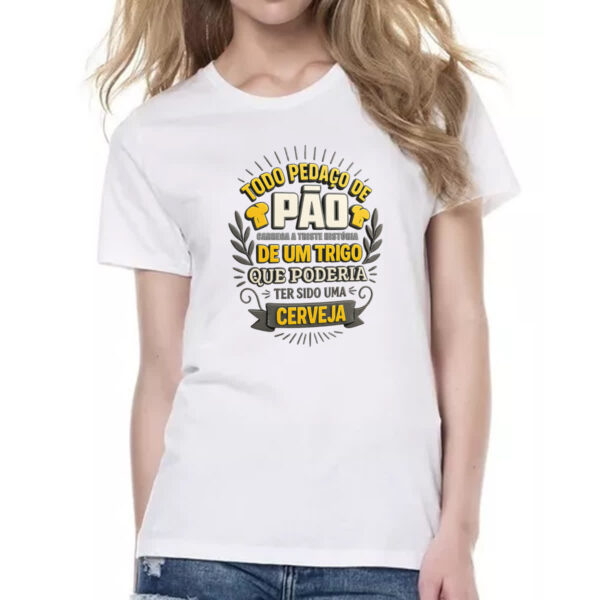Camiseta Baby Look Todo pedaco de pao - Imagem 2
