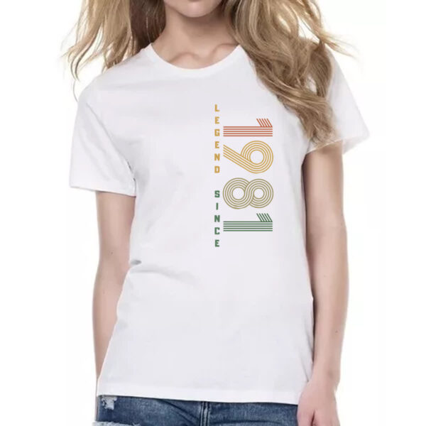 Camiseta Baby Look Legend Since 1981 - Imagem 2
