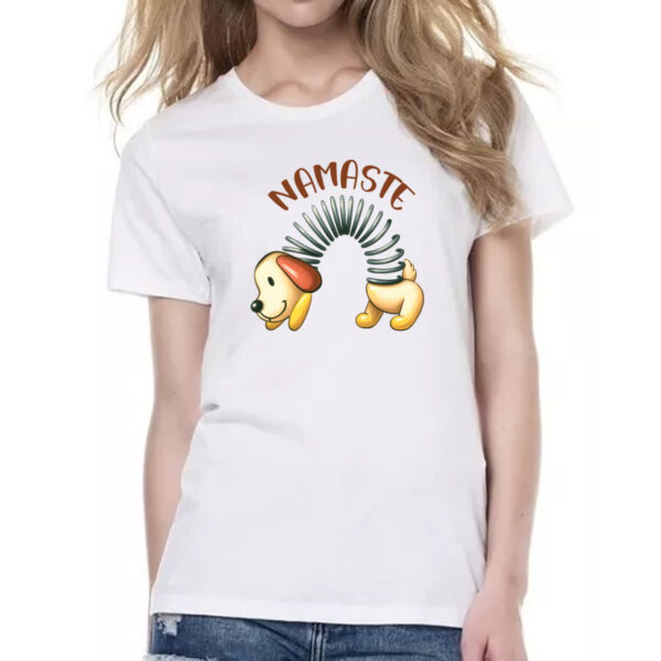 Camiseta Baby Look Cachorro Mola Namaste - Imagem 2