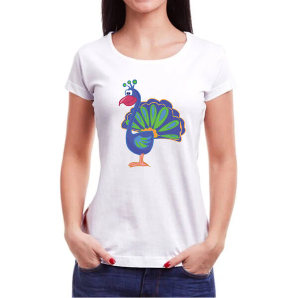 Camiseta Baby Look Cute Pavao - Imagem 3