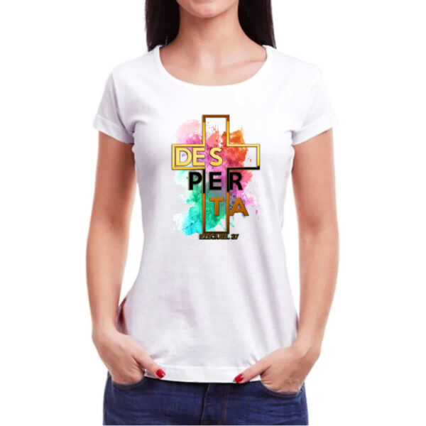 Camiseta Baby Look Gospel Desperta Ezequiel 37 - Imagem 3