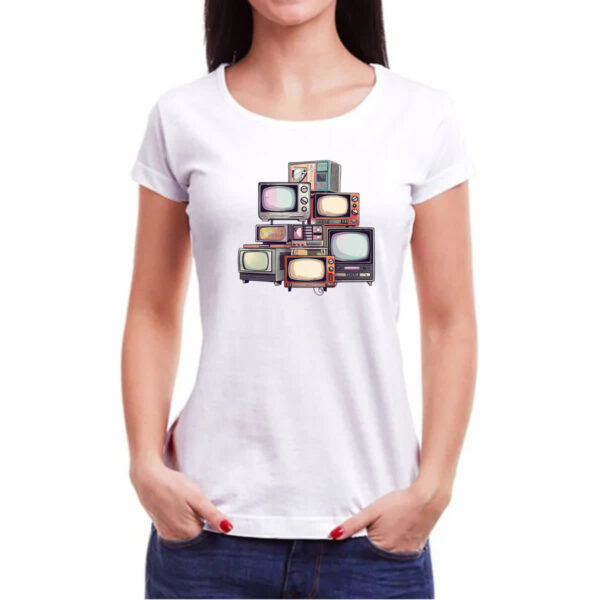Camiseta Baby Look Vintage TVs - Imagem 3