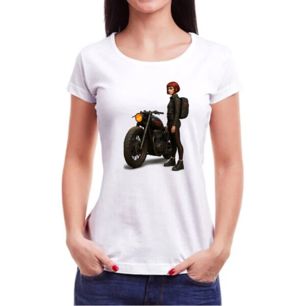 Camiseta Baby Look Aventureira de guerra - Imagem 3