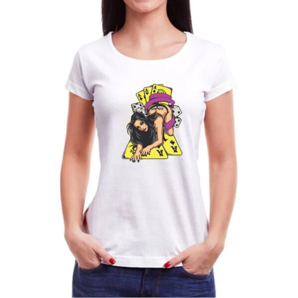 Camiseta Baby Look Diva do baralho - Imagem 3