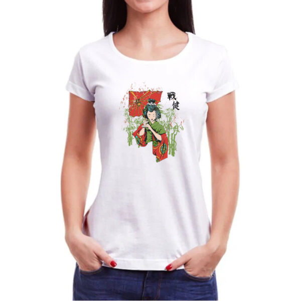 Camiseta Baby Look Geisha Japao Diva - Imagem 3