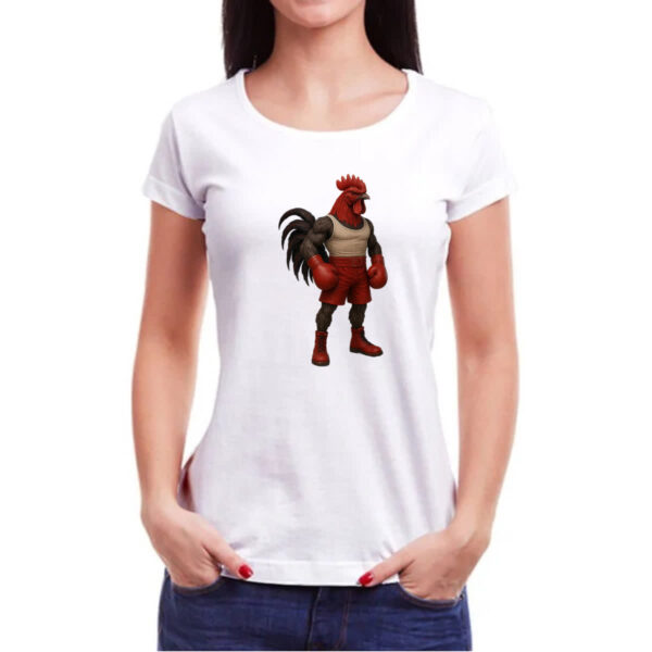 Camiseta Baby Look Frango Pugilista - Imagem 3
