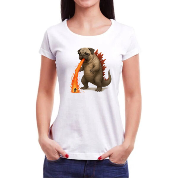 Camiseta Baby Look PugZilla - Imagem 3
