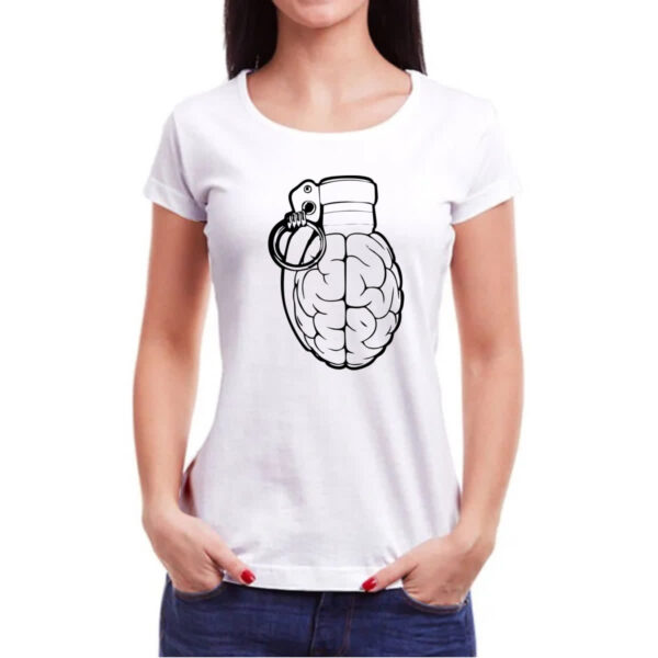 Camiseta Baby Look Cerebro granada PB - Imagem 3