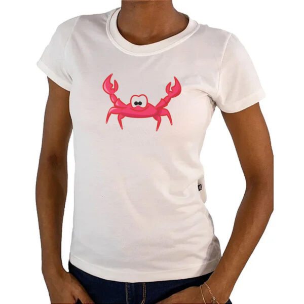 Camiseta Baby Look Cute Caranguejo - Imagem 4