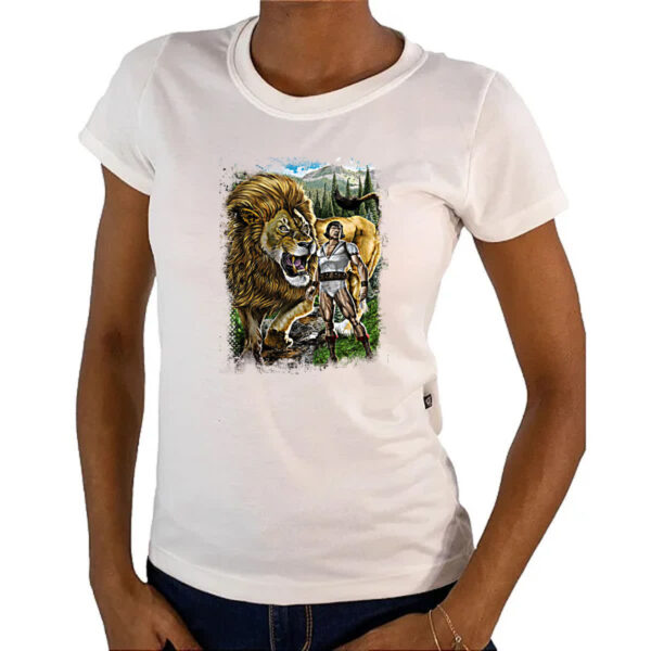 Camiseta Baby Look Nostalgia Sansao e Golias 2 - Imagem 4