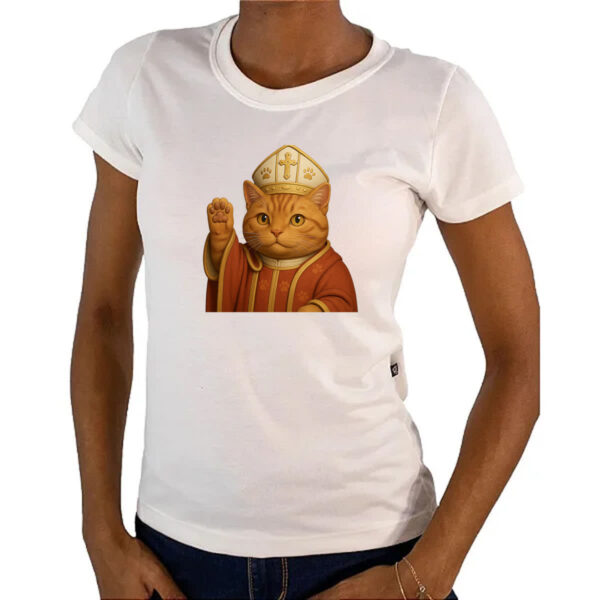 Camiseta Baby Look Gatolico - Imagem 4