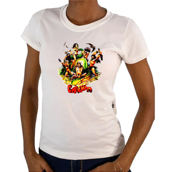 Camiseta Baby Look Nostalgia Caveman - Imagem 4