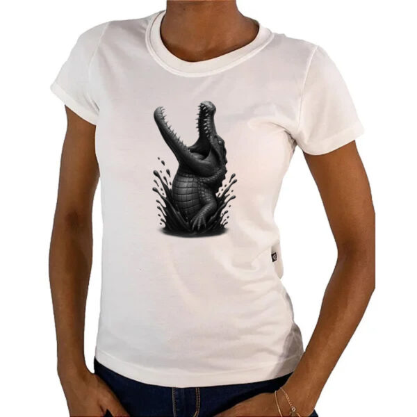 Camiseta Baby Look Pulo do Jacare - Imagem 4