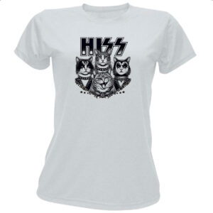 Camiseta Baby Look HISS Gatos do Rock