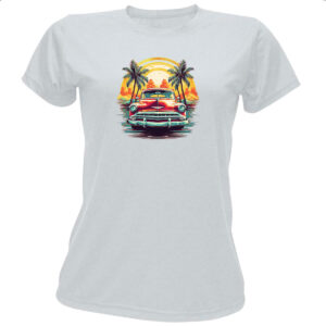 Camiseta Baby Look Vintage Carro Classico 05