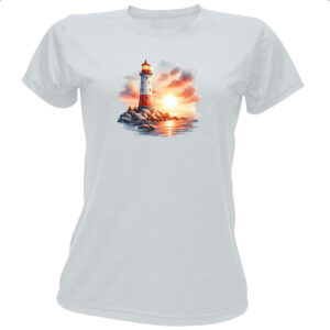 Camiseta Baby Look Farol travel art