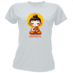 Camiseta Baby Look Namaste Cute Monge