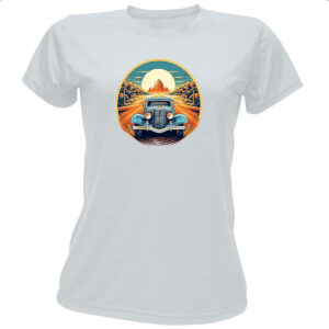 Camiseta Baby Look Vintage Carro Classico 06