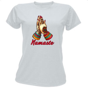 Camiseta Baby Look Namaste Girl Hands