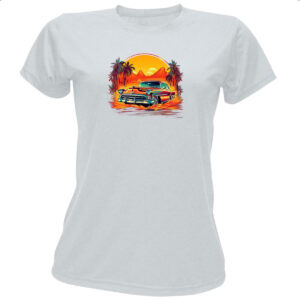 Camiseta Baby Look Vintage Carro Classico 07