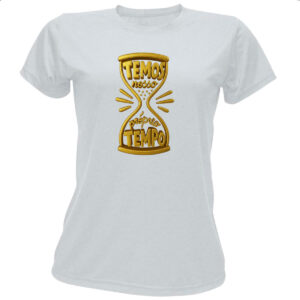 Camiseta Baby Look Temos nosso proprio tempo 3D