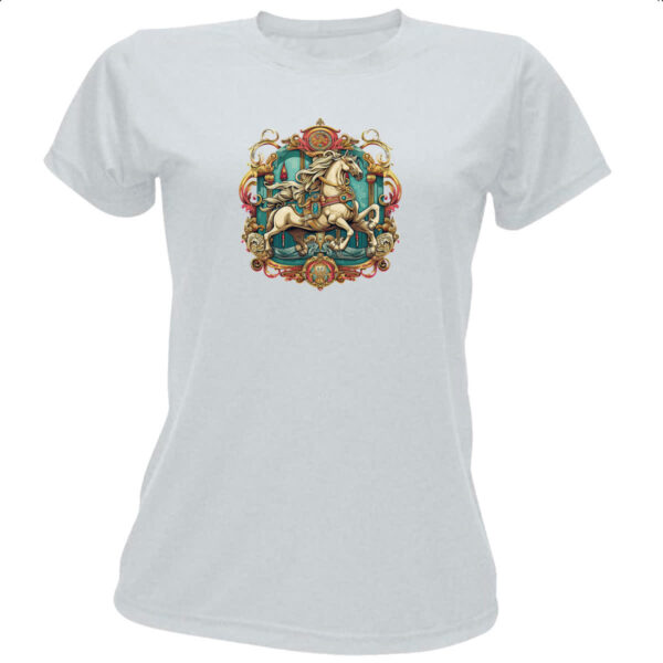 Camiseta Baby Look Vintage Carrossel