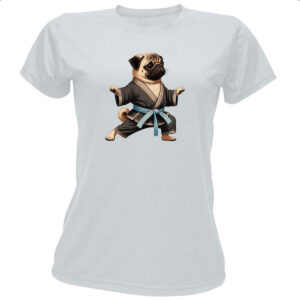Camiseta Baby Look Pug Karate