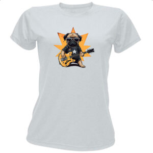 Camiseta Baby Look Pug Star