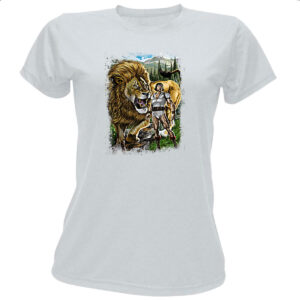 Camiseta Baby Look Nostalgia Sansao e Golias 2