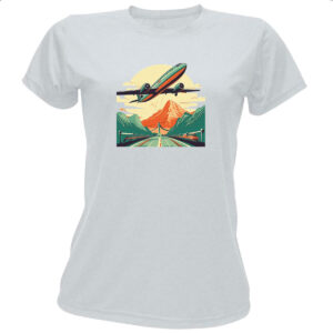 Camiseta Baby Look Vintage Travel