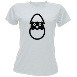Camiseta Baby Look Pintinho nascendo linear arte