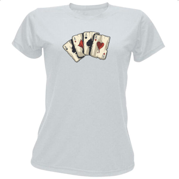 Camiseta Baby Look Quadra de ases