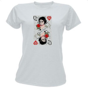 Camiseta Baby Look Carta Rainha Catrina