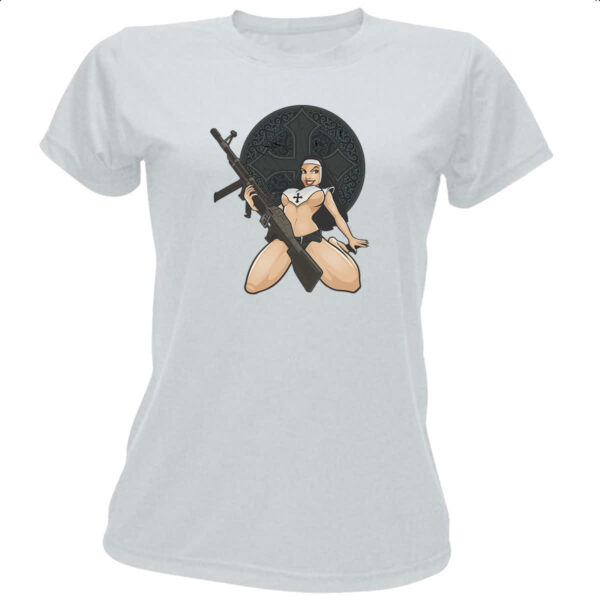 Camiseta Baby Look Freira Guerrilheira