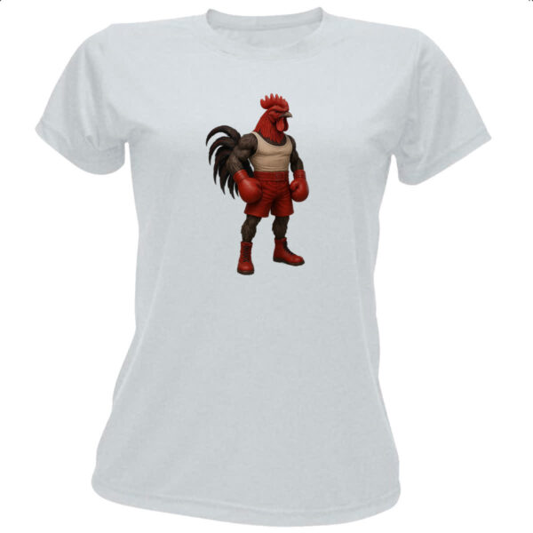 Camiseta Baby Look Frango Pugilista