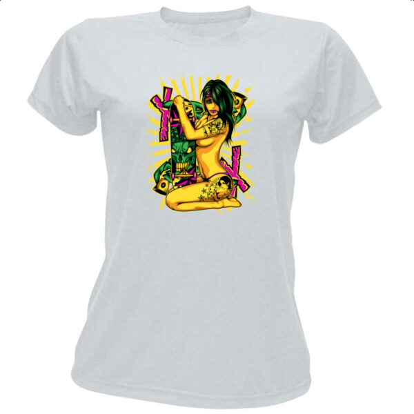 Camiseta Baby Look Gangster Girl Skate