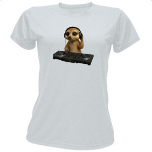 Camiseta Baby Look Suricato DJ