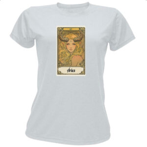 Camiseta Baby Look Carta Taro Signo Aries