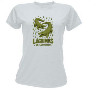 Camiseta Baby Look Lagrimas de Crocodilo