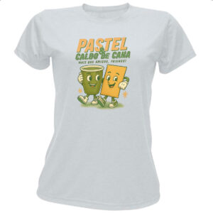 Camiseta Baby Look Pastel e Caldo de Cana