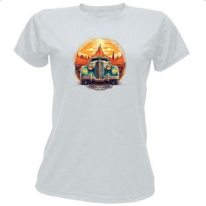 Camiseta Baby Look Vintage Carro Classico 01