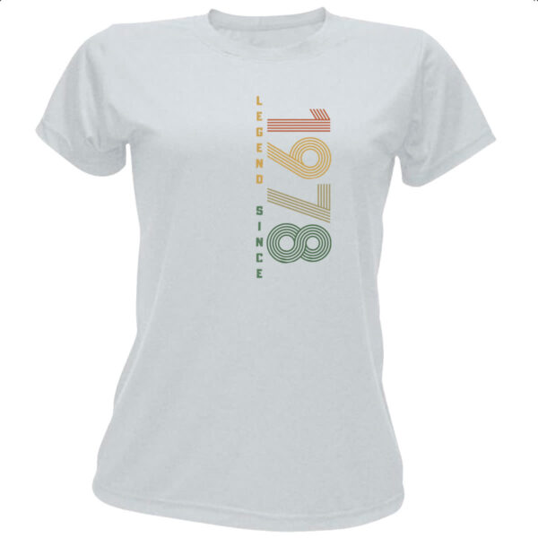Camiseta Baby Look Legend Since 1978